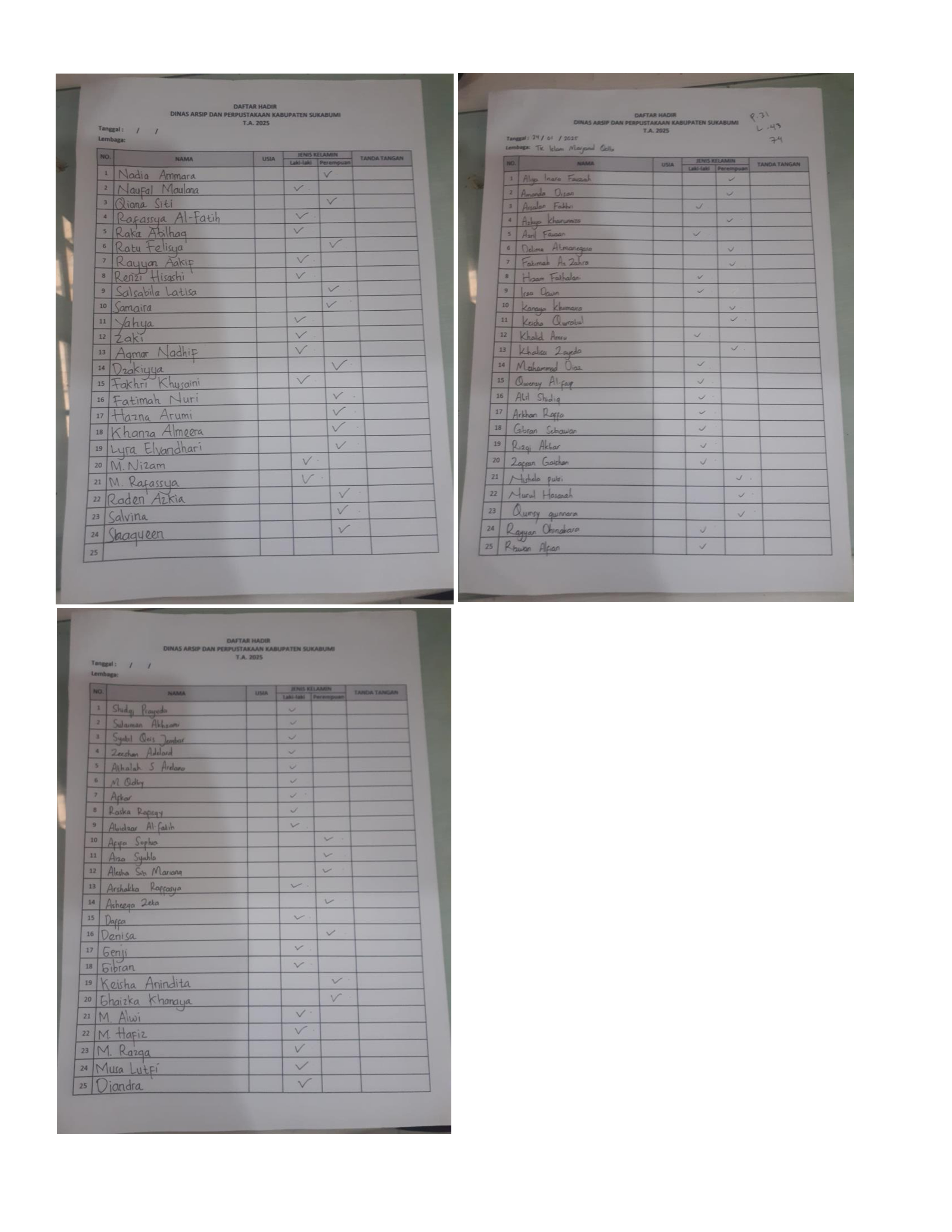 daftar kunjungan siswa tk marjanul qolbi