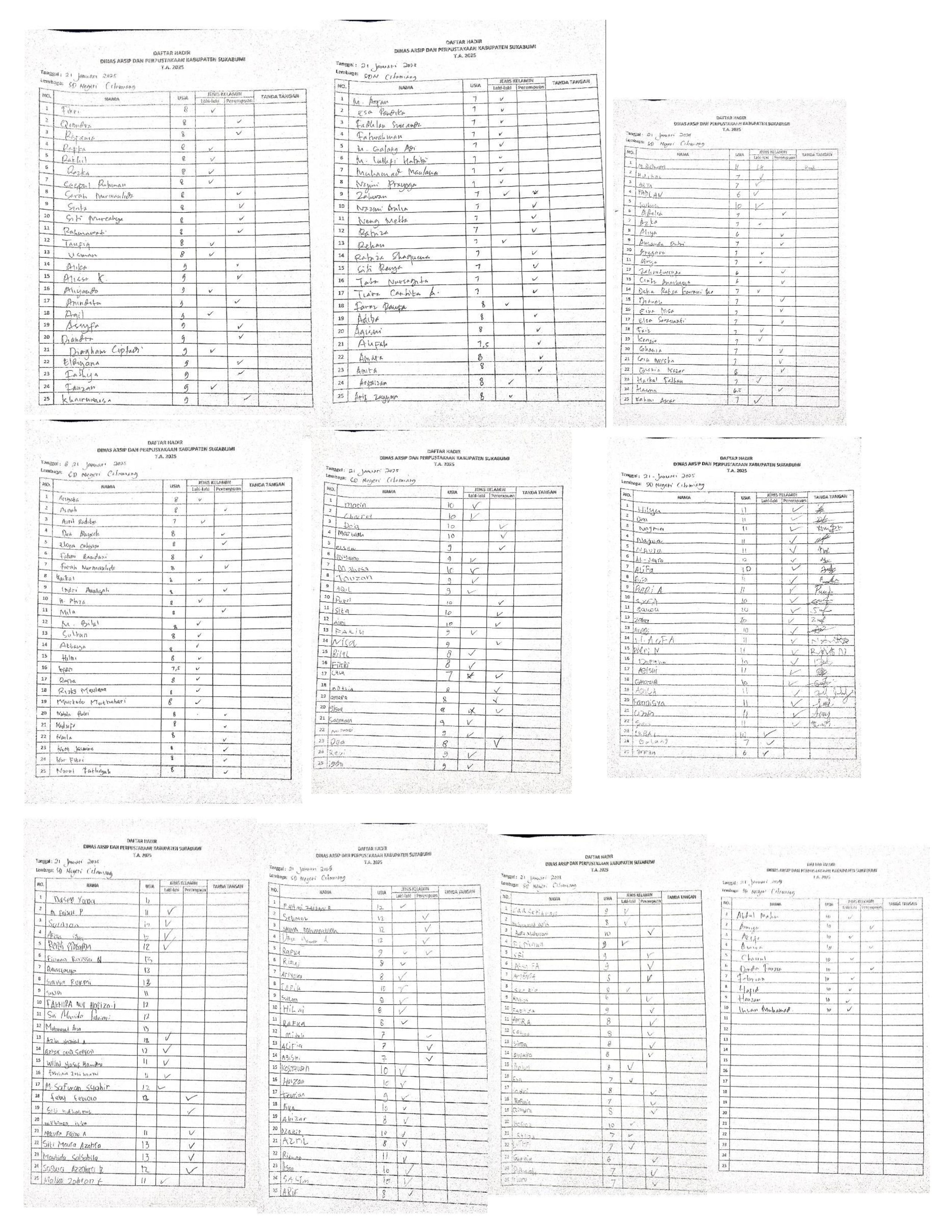daftar hadir 